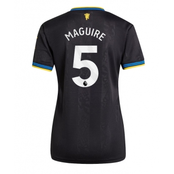 Manchester United Harry Maguire #5 Maglia Gara Terza Repliche 2025-26 Donna Maniche Corte
